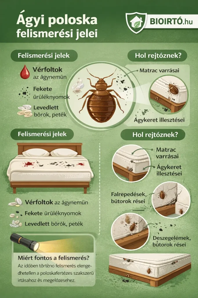 Ágyi poloska felismerése