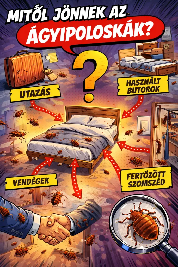 Mitől jönnek az ágyipoloskák