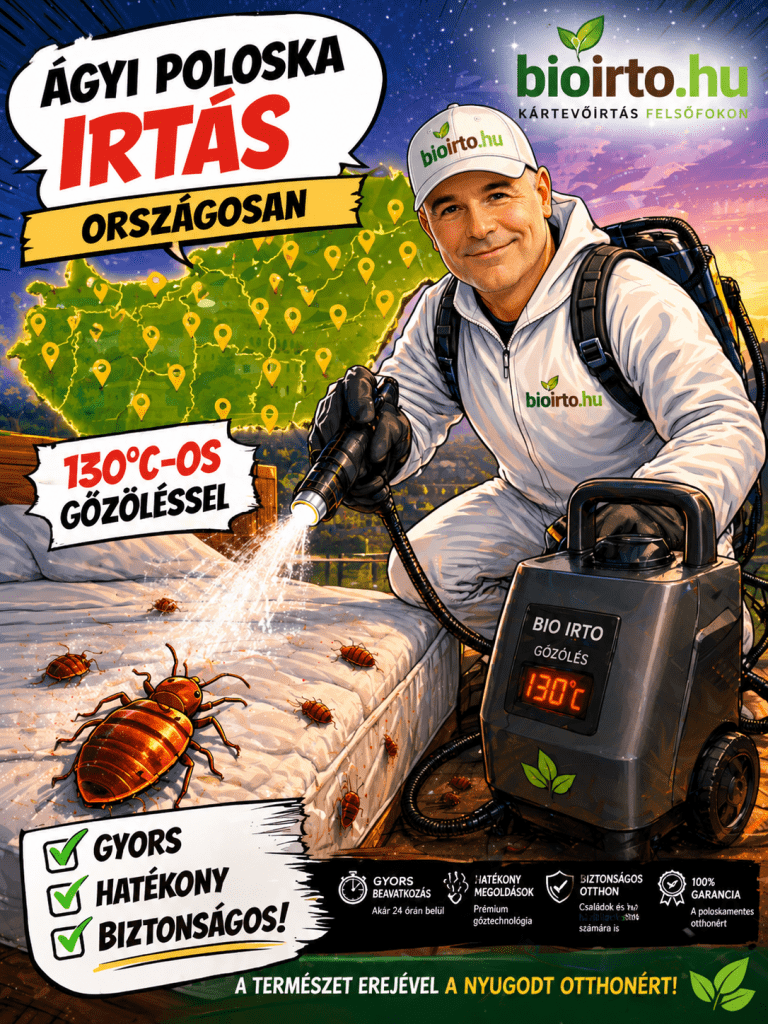 bio ágyi poloska irtás